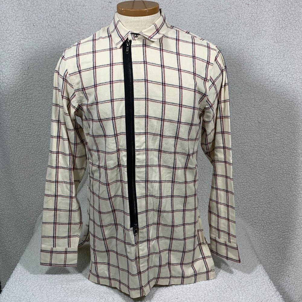 Fairplay Los Angeles Men’s Cotton Flannel Zip Up Shirt Jacket size M Streetwear